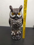 Vtg 1990 Dalen Products Great Horned Owl Scarecrow Bird Prevention Garden Yard