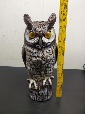 Vtg 1990 Dalen Products Great Horned Owl Scarecrow Bird Prevention Garden Yard