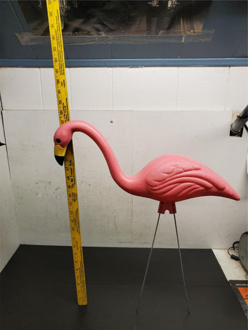 22X20 Plastic Pink Yard Lawn Flamingo Bird Garden Ornament Decoration Blow Mold