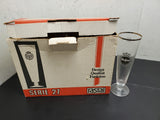 12 Warsteiner Premium Verum 12 oz Pilsner Beer Glasses Germany 9" Rastal W/Box