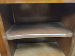 Vtg Glass Front Classy Wooden Table Curio Wall Hanging Curio Cabinet Decorative