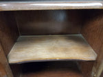 Vtg Glass Front Classy Wooden Table Curio Wall Hanging Curio Cabinet Decorative