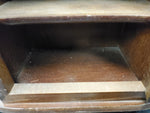 Vtg Glass Front Classy Wooden Table Curio Wall Hanging Curio Cabinet Decorative