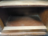 Vtg Glass Front Classy Wooden Table Curio Wall Hanging Curio Cabinet Decorative