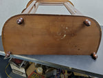 Vtg Glass Front Classy Wooden Table Curio Wall Hanging Curio Cabinet Decorative