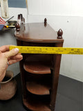 Vtg Glass Front Classy Wooden Table Curio Wall Hanging Curio Cabinet Decorative