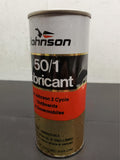 Vtg Johnson 50/1 Lubricant for Johnson 2 Cycle Outboards & Snowmobiles Can 1Pint