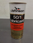 Vtg Johnson 50/1 Lubricant for Johnson 2 Cycle Outboards & Snowmobiles Can 1Pint