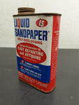 Vtg LS Miracle Liquid Sandpaper Red White Blue Self-Deglossing Unique Can 16 Oz.