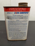 Vtg LS Miracle Liquid Sandpaper Red White Blue Self-Deglossing Unique Can 16 Oz.