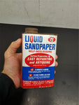 Vtg LS Miracle Liquid Sandpaper Red White Blue Self-Deglossing Unique Can 16 Oz.
