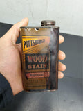 Vtg Oil Can PPG Ind Pittsburgh Plate Glass Co Wood Stain Mancave Garage 20's