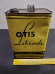 Vtg Antique Otis Lubricants 1 Gallon Elevator Unopened Oil Can Yellow Mancave