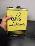 Vtg Antique Otis Lubricants 1 Gallon Elevator Unopened Oil Can Yellow Mancave