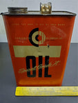 Vtg Antique Consumers Oil Company Inc Special Grade "A" Oil Can Unopened Mancave