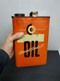 Vtg Antique Consumers Oil Company Inc Special Grade "A" Oil Can Unopened Mancave