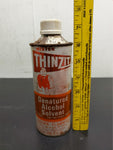 Vtg Mister Thinzit Denatured Alcohol Solvent 16 Oz Can Collectible Mancave Garag