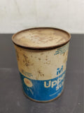 Vtg Mobil Upperlube Super 8 Oz. Automotive Top Cylinder Lube Can Mancave Garage