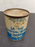 Vtg Mobil Upperlube Super 8 Oz. Automotive Top Cylinder Lube Can Mancave Garage