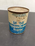 Vtg Mobil Upperlube Super 8 Oz. Automotive Top Cylinder Lube Can Mancave Garage