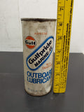 Vtg 16 Oz. Ashless Gulf Gulfpride Marine-G B.I.A. Certified Outboard Lubricant