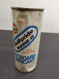 Vtg 16 Oz. Ashless Gulf Gulfpride Marine-G B.I.A. Certified Outboard Lubricant