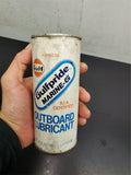 Vtg 16 Oz. Ashless Gulf Gulfpride Marine-G B.I.A. Certified Outboard Lubricant