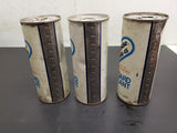 Vtg Set- 3 Gulf Gulfpride Marine-G 16 Oz Outboard Lubricant Cans Bottle Mancave