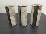 Vtg Set- 3 Gulf Gulfpride Marine-G 16 Oz Outboard Lubricant Cans Bottle Mancave