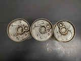 Vtg Set- 3 Gulf Gulfpride Marine-G 16 Oz Outboard Lubricant Cans Bottle Mancave