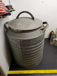 Vtg Antique Lot Ft. Large Bin (21"X16") & 17 Mason Jars Shot Glasses Bottles Etc