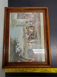 Framed Farm and Fireside Painting Copyright 1878, By Currier & Ives, NY. Reprint
