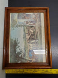 Framed Farm and Fireside Painting Copyright 1878, By Currier & Ives, NY. Reprint