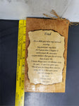 Vintage Wooden Plaque W/ Gorgeous Personalized Hero Letter To Father Collectible