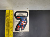 Vtg 1975 Topps Chewing Gum Captain America Sticker "I'm A Yankee Doodle Dandy!"