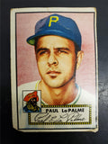 Vtg 1952 Paul LaPalme Baseball Topps Trading Card Single #166 Pittsburgh Pirates