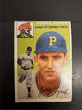Vtg 1954 Jerry Lynch Baseball Topps Trading Card Single #234 Pittsburgh Pirates