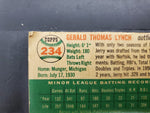 Vtg 1954 Jerry Lynch Baseball Topps Trading Card Single #234 Pittsburgh Pirates