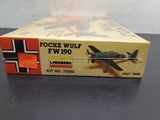 Focke Wulf FW190 Lindberg Aircraft Model Kit 1:72 Scale WW2 German Aircraft NIB