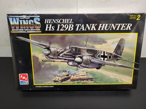 AMT Ertl 1/48 Model Kit 1993 No. 8684 Henschel Hs 129B Tank Hunter New Sealed