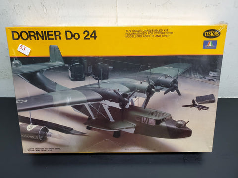 Vtg 1979 Testors Dornier Do 24 1/72 Scale Plastic Model Kit #868 New Sealed Fun