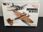 Vtg 1976 Revell 1/72 Scale Plastic Model Kit Heinkel HE 111 H-6 Torpedo Bomber