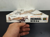 Vtg 1976 Revell 1/72 Scale Plastic Model Kit Heinkel HE 111 H-6 Torpedo Bomber