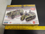 Lindberg Schwimmwagen/Kettenkrad 1/72 Scale Model Kit No. 76084 Amphibious NIB