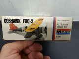 Vtg 1970's Monogram Goshawk FIIC-2 1/72 Plastic Scale Model Plane Kit 6796 Hobby