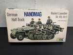 Vtg ESCI Armor Hanomag German Half-Track Rocket Launcher 1/72 Scale Model Kit