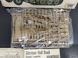 Vtg ESCI Armor Hanomag German Half-Track Rocket Launcher 1/72 Scale Model Kit