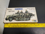 Vtg ESCI Armor Hanomag German Half-Track Rocket Launcher 1/72 Scale Model Kit