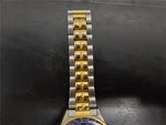 Beverly Hills Polo Club Blue Face Men's Wristwatch Gold Bezel Gold/Silver Band