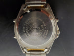 Beverly Hills Polo Club Blue Face Men's Wristwatch Gold Bezel Gold/Silver Band